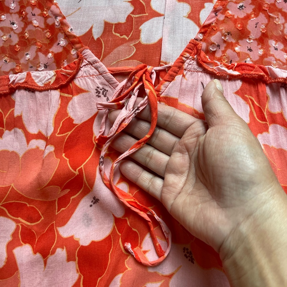 Dr2 By Daniel Rainn Floral Flutter Sleeves Cottag… - image 5